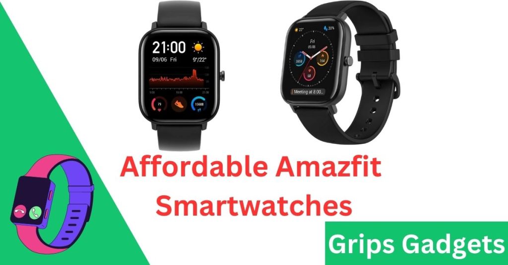 affordable Amazfit smartwatches